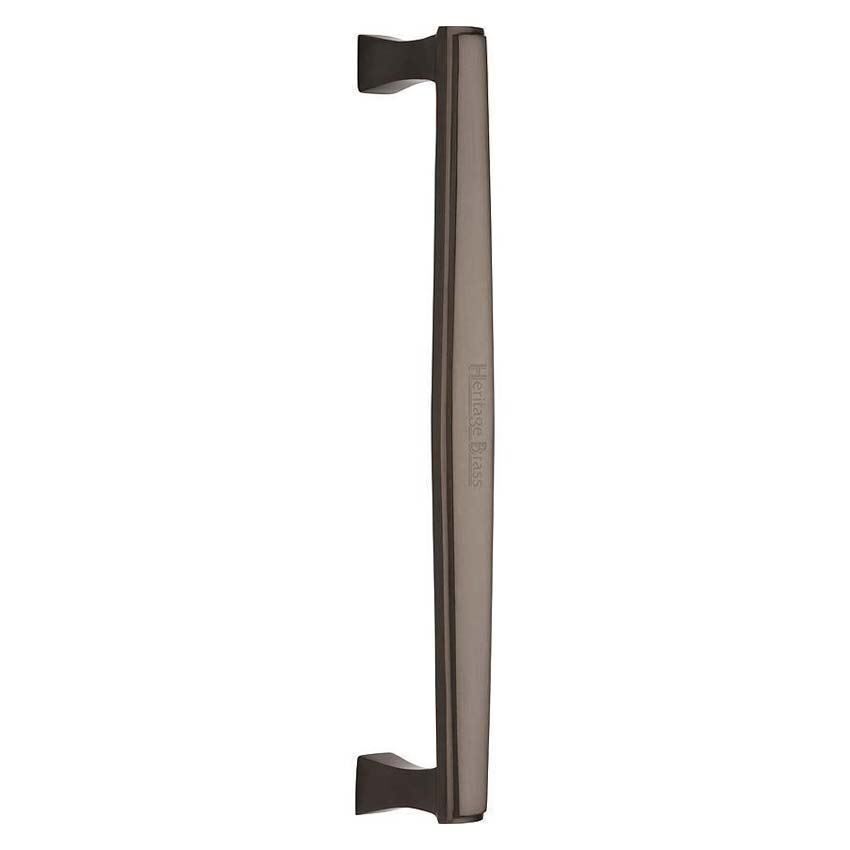 Heritage Brass Door Pull Handle Deco Design in Matt Bronze Finish- V1334-MB