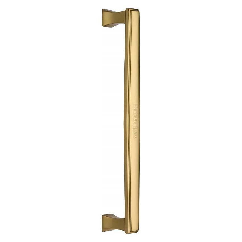 Heritage Brass Door Pull Handle Deco Design in Polished Brass Finish- V1334-PB