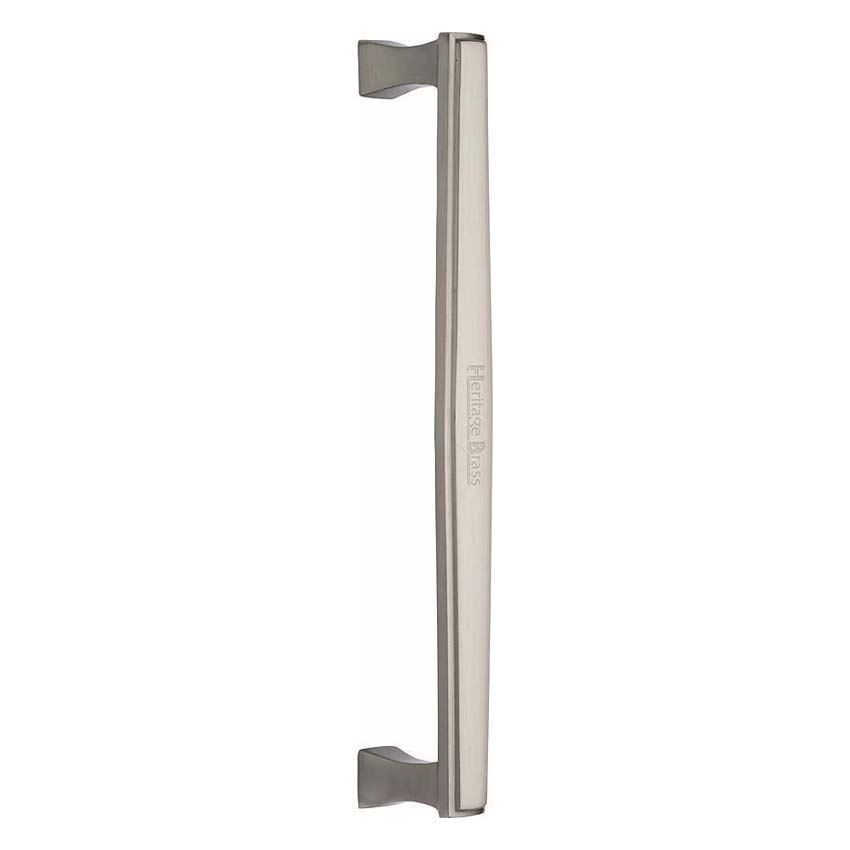 Heritage Brass Door Pull Handle Deco Design in Satin Nickel Finish- V1334-SN