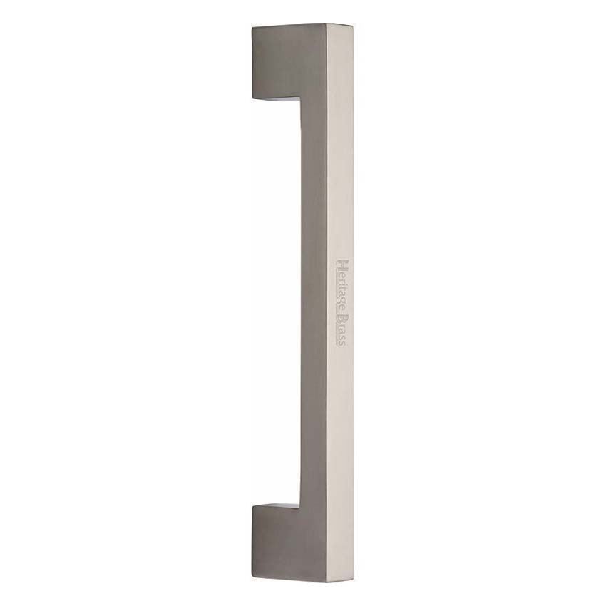 Heritage Brass Door Pull Handle Urban Design in Satin Nickel Finish- V1390-SN 