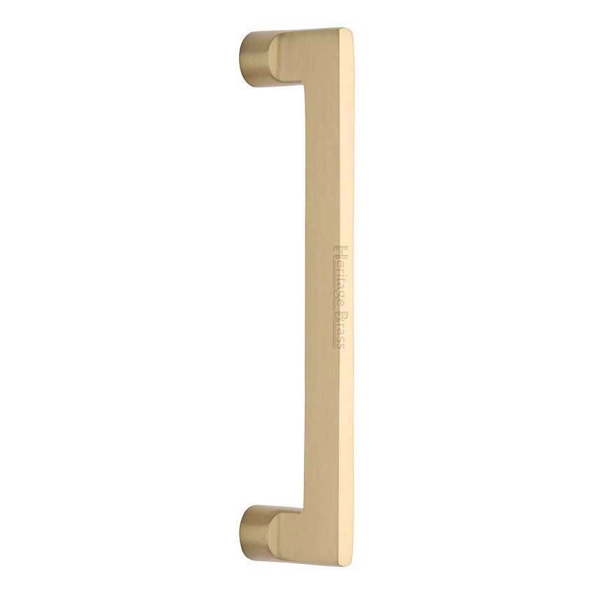 Heritage Brass Door Pull Handle Apollo Design in Satin Brass Finish- V4150-SB