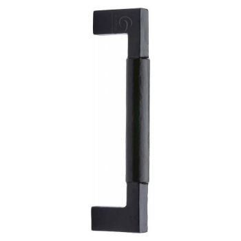 Smooth Black Straight Pull Handle - FB346 Smooth Black Straight Pull Handle - FB346