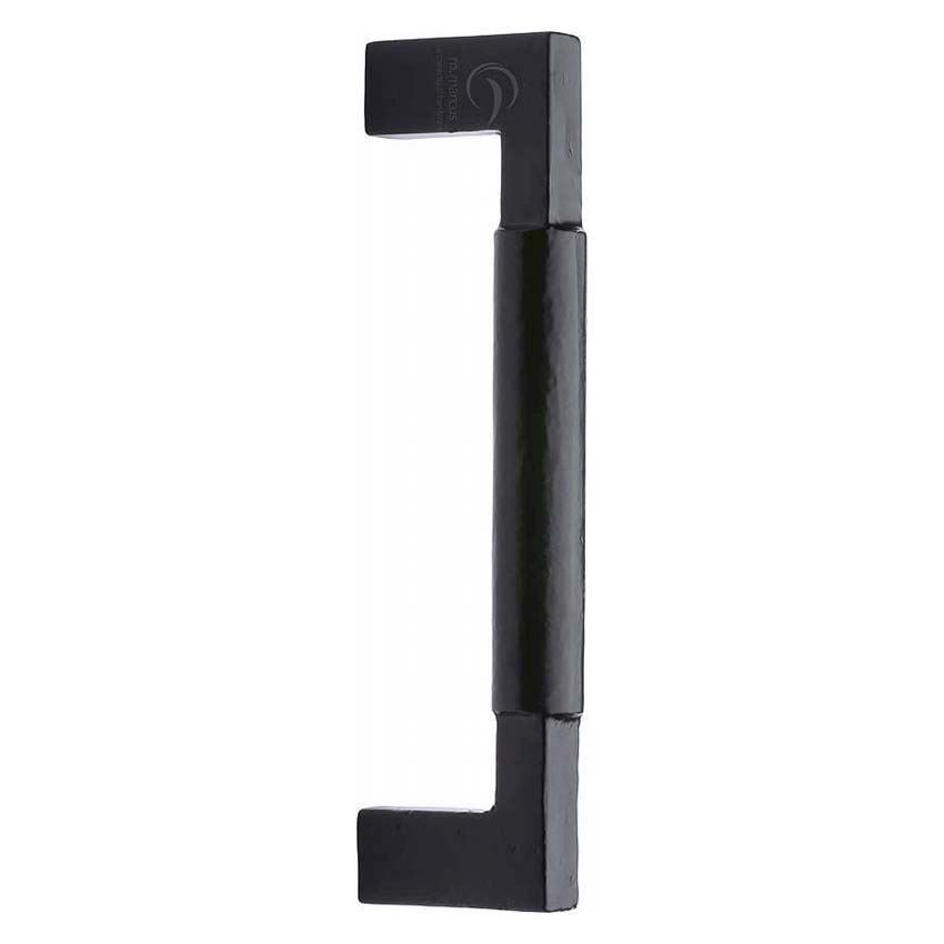 Smooth Black Straight Pull Handle - FB346