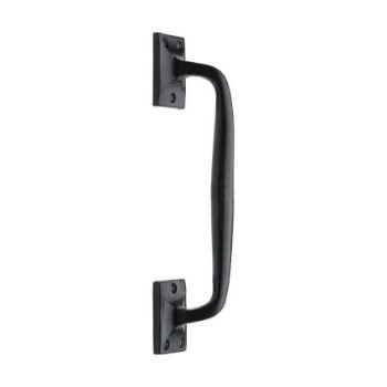 Smooth Black Cranked Pull Handle - FB1150  Smooth Black Cranked Pull Handle - FB1150