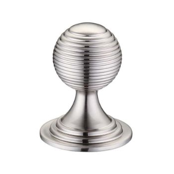 Queen Anne Ringed Knob in Satin Nickel- FCH08-SN Queen Anne Ringed Knob in Satin Nickel- FCH08-SN