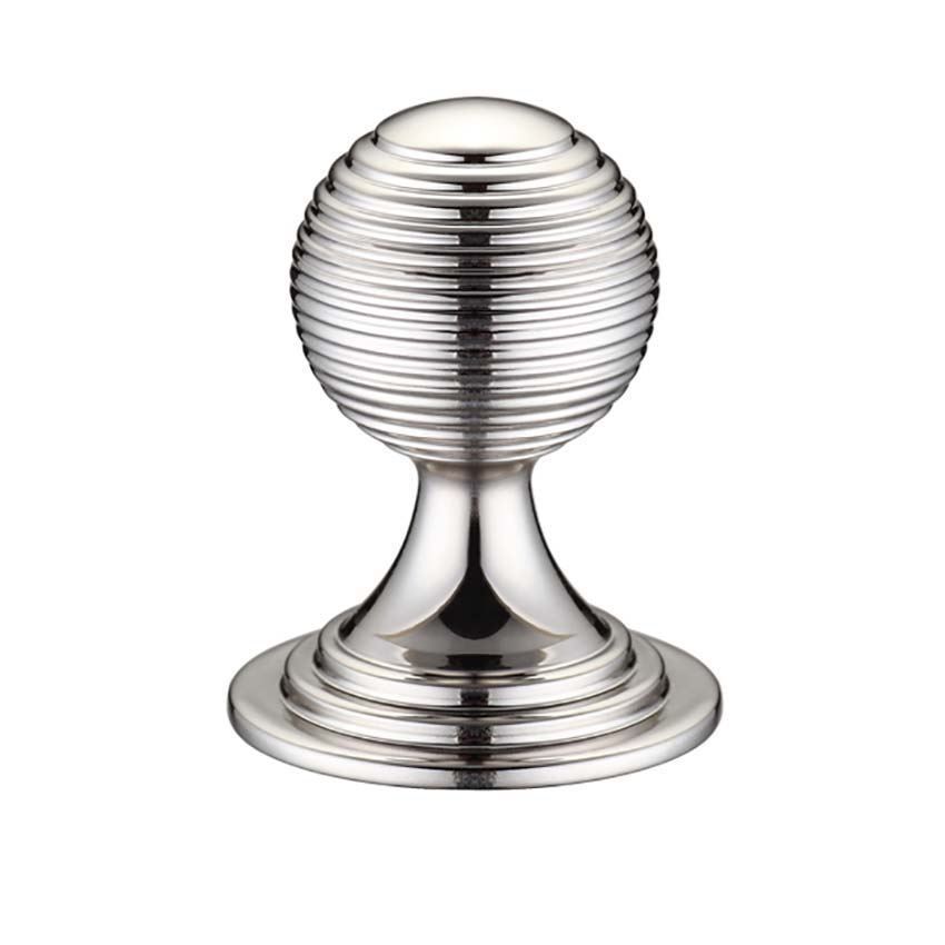 Queen Anne Ringed Knob in Polished Nickel- FCH08-PN