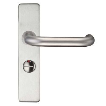 Satin Stainless Steel RTD Lever on a Bathroom Cover Plate- ZCS33SS  Satin Stainless Steel RTD Lever on a Bathroom Cover Plate- ZCS33SS
