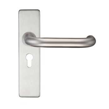 Satin Stainless Steel RTD Lever on a Short Europrofile Cover Plate- ZCS41EPSS Satin Stainless Steel RTD Lever on a Short Europrofile Cover Plate- ZCS41EPSS