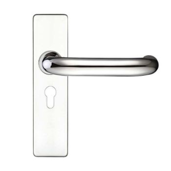 Polished Stainless Steel RTD Lever on a Short Europrofile Cover Plate- ZCS41EPPS Polished Stainless Steel RTD Lever on a Short Europrofile Cover Plate- ZCS41EPPS
