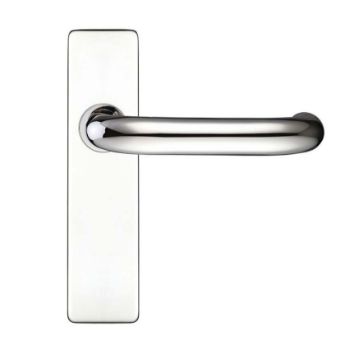 Polished Stainless Steel RTD Lever on a Short Latch Cover Plate- ZCS42PS Polished Stainless Steel RTD Lever on a Short Latch Cover Plate- ZCS42PS