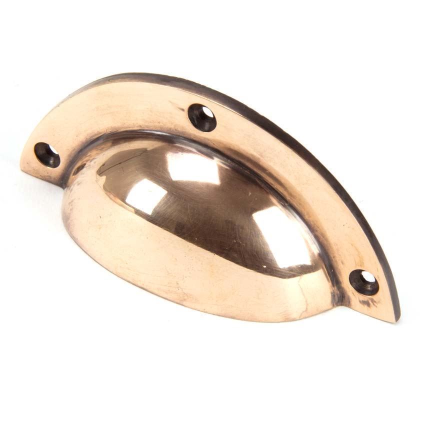 Polished Bronze 4" Plain Drawer Pull- 91561