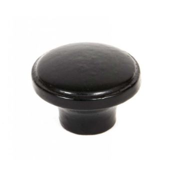 Black RIBBED CABINET KNOB- 33371  Black RIBBED CABINET KNOB- 33371