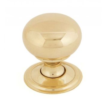 POLISHED BRASS MUSHROOM CABINET KNOB -83883