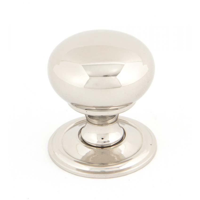 Polished Nickel Mushroom Cabinet Knob - 83884