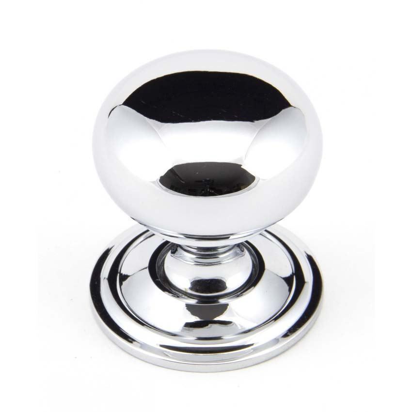 Polished Chrome Mushroom Cabinet Knob -92032