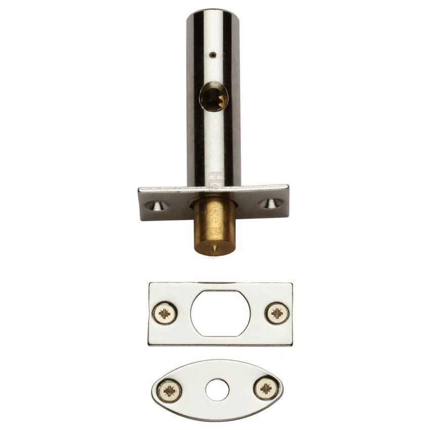 Rack Bolt without Turn in Polished Nickel- RB7-PNF 