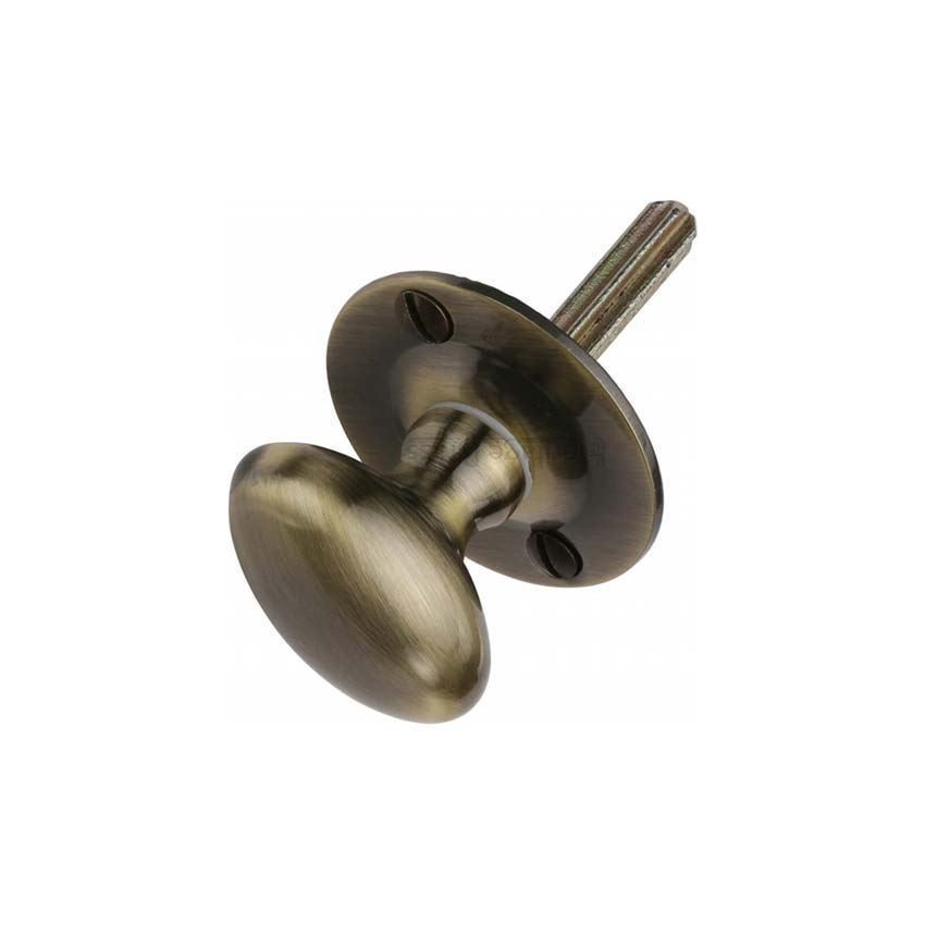 Picture of Heritage Brass Thumbturn w/o Bolt for Bathroom or Bedroom Doors Antique finish- BT5-AT