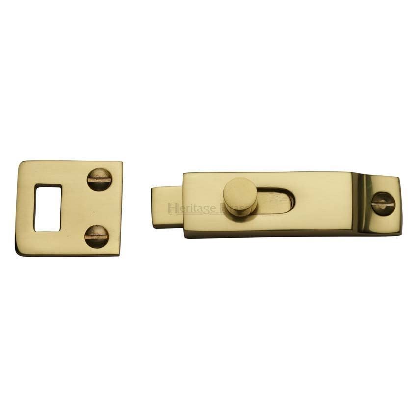 Slide Bolt Polished Brass Finish - C1686-PB