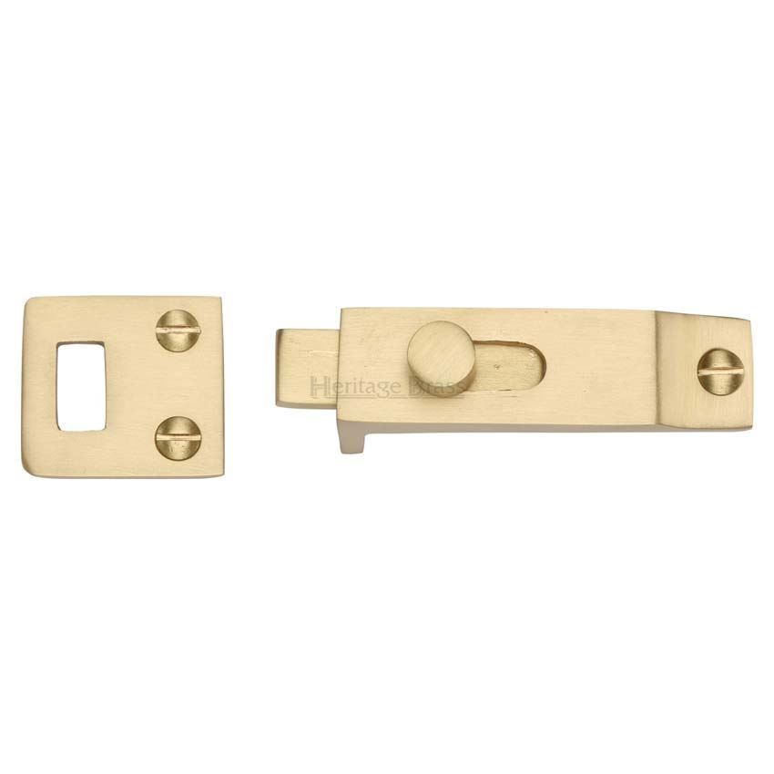 Slide Bolt Satin Brass Finish - C1686-SB