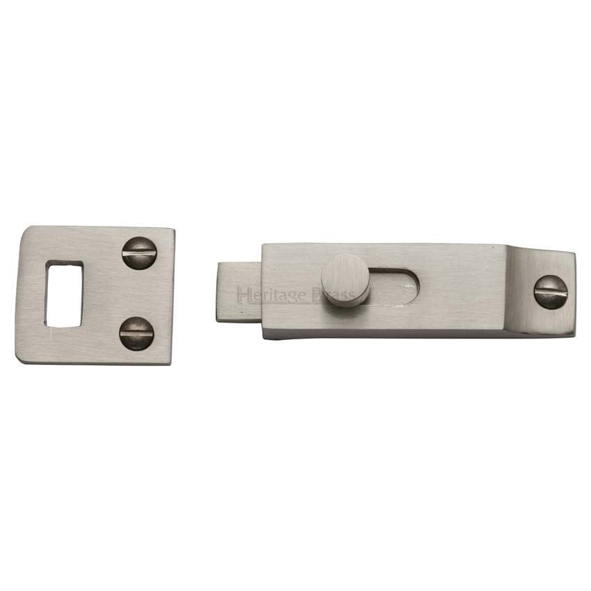 Slide Bolt Satin Nickel Finish - C1686-SN