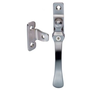 Locking Satin Chrome Casement Window Fastener - V1005LCKSC