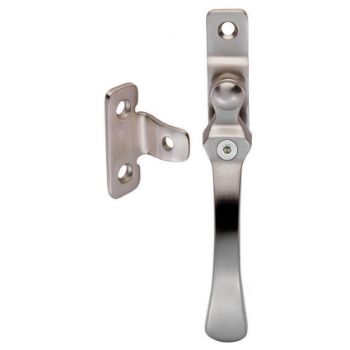 Locking Satin Nickel Casement Window Fastener - V1005LCKSN 