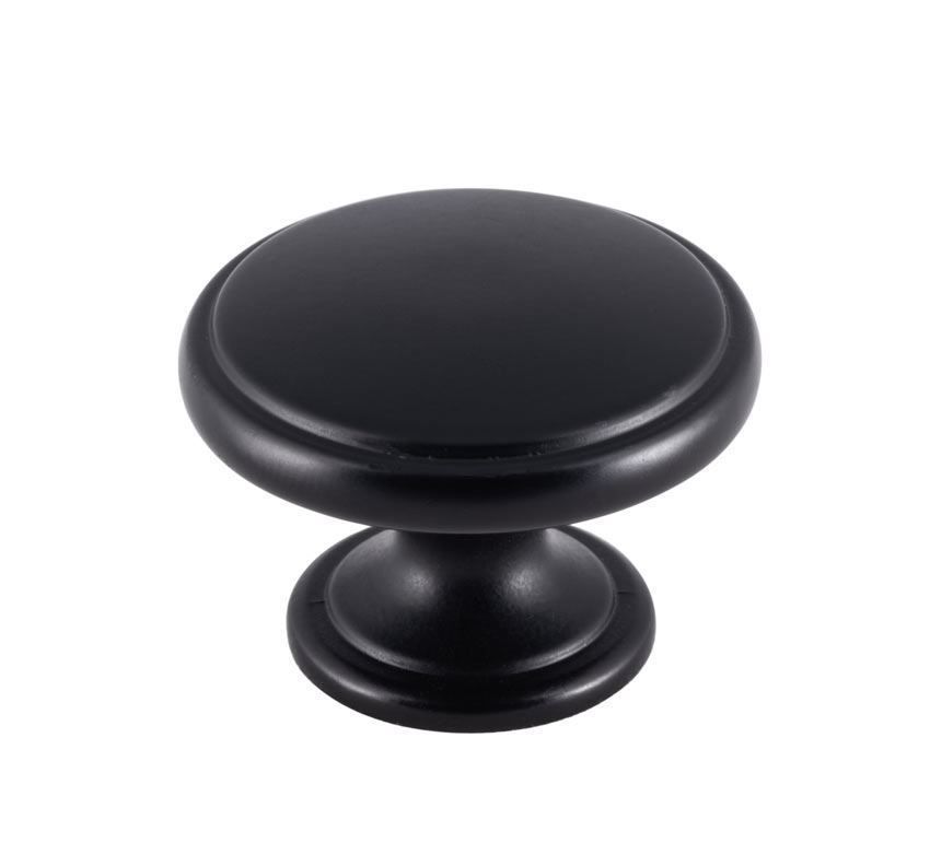 Oxford Cupboard Knob in Matt Black - FTD524MB