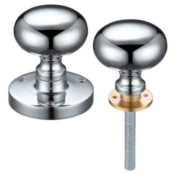 Zoo Hardware Mushroom Rim Door Knobs in Polished Chrome - ZCB35RCP Zoo Hardware Mushroom Rim Door Knobs in Polished Chrome - ZCB35RCP