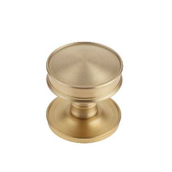 Berkeley Cupboard Knob Furniture- Satin Brass- BUR110SB  Berkeley Cupboard Knob Furniture- Satin Brass- BUR110SB