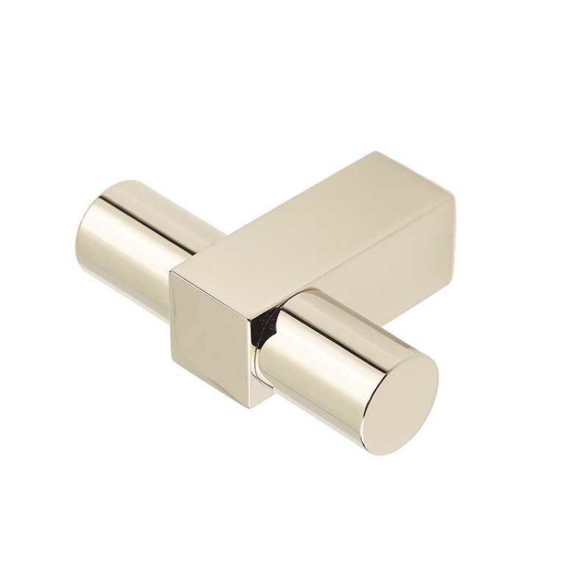 Westminster T Bar Cupboard Knobs -Polished Nickel - BUR301PN