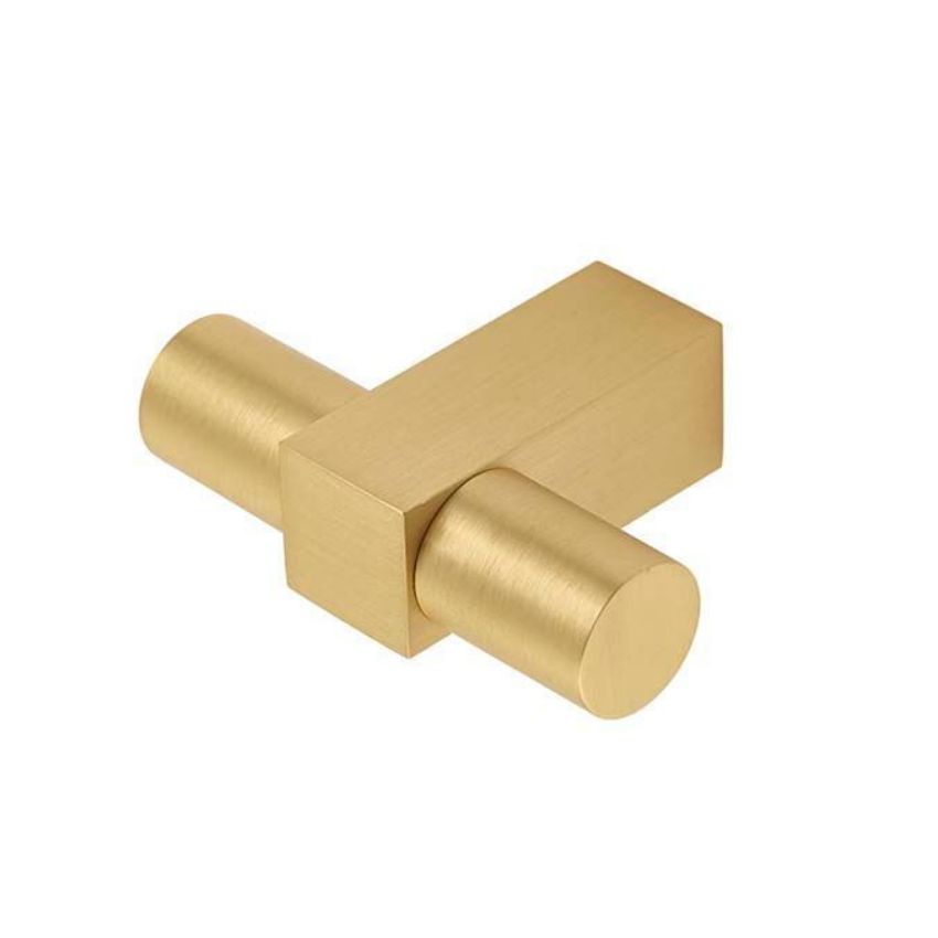 Westminster T Bar Cupboard Knobs -Satin Brass - BUR301SB