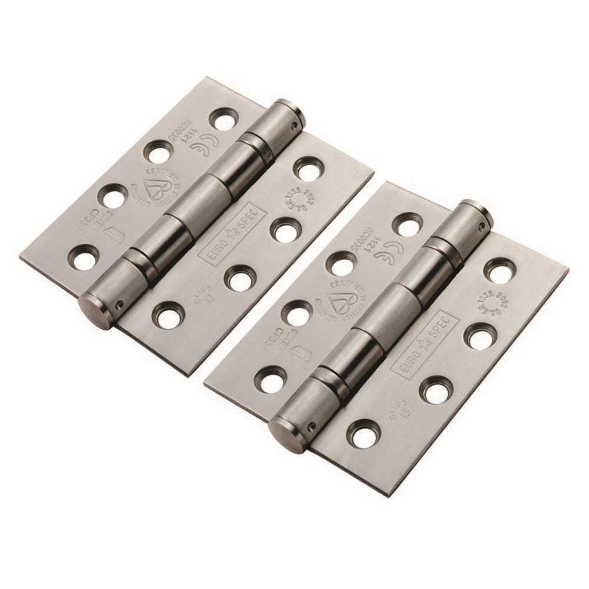 External Grade 316 Fire Door Hinges - Satin Stainless Steel - CEN1433/13SSS