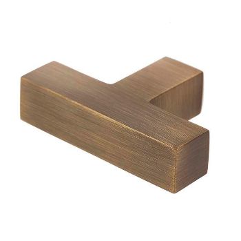 Trafalgar T Bar Cupboard Knobs- Antique Brass - BUR202AB Trafalgar T Bar Cupboard Knobs- Antique Brass - BUR202AB