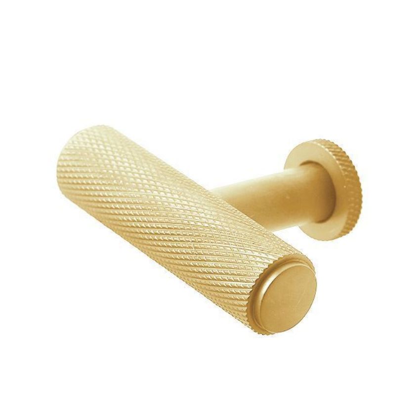 Piccadilly T Bar Cupboard Knobs- Satin Brass - BUR401SB 