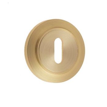 Burlington Chamfered Standard Escutcheon - Satin Brass - BUR60SB BUR72SB Burlington Chamfered Standard Escutcheon - Satin Brass - BUR60SB BUR72SB