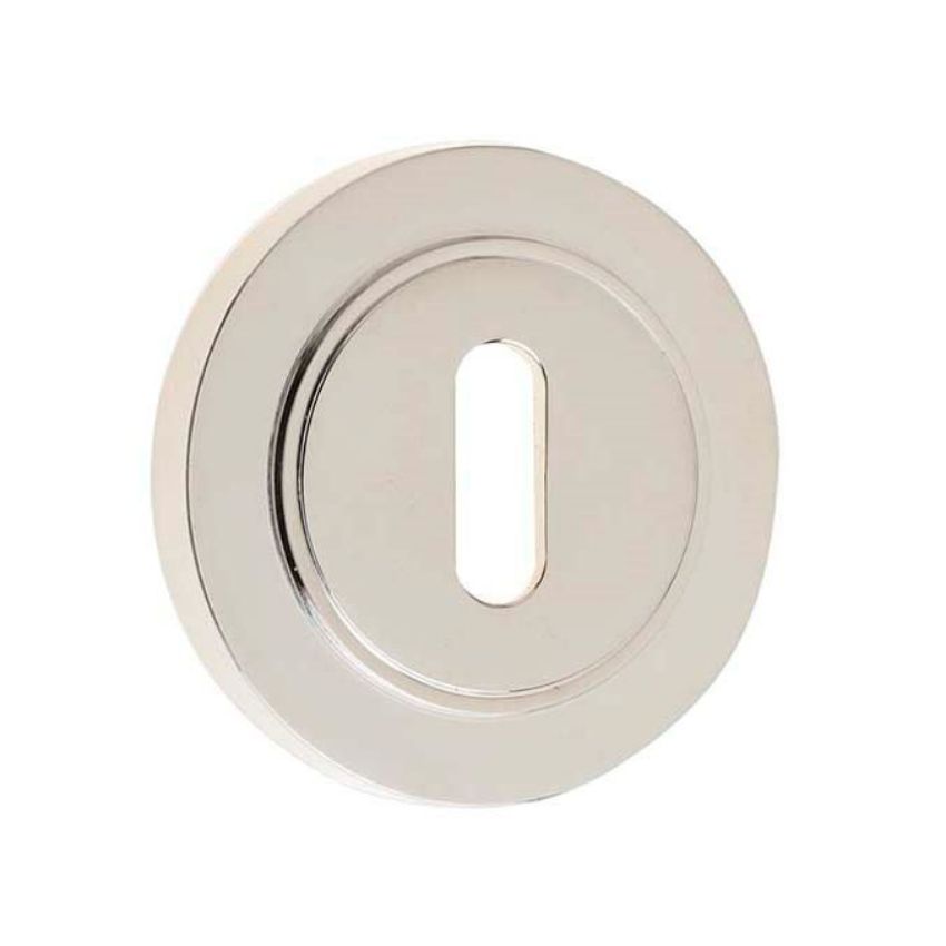 Burlington Standard Escutcheon with a Plain Rose - Polished Nickel - BUR60PN BUR71PN 