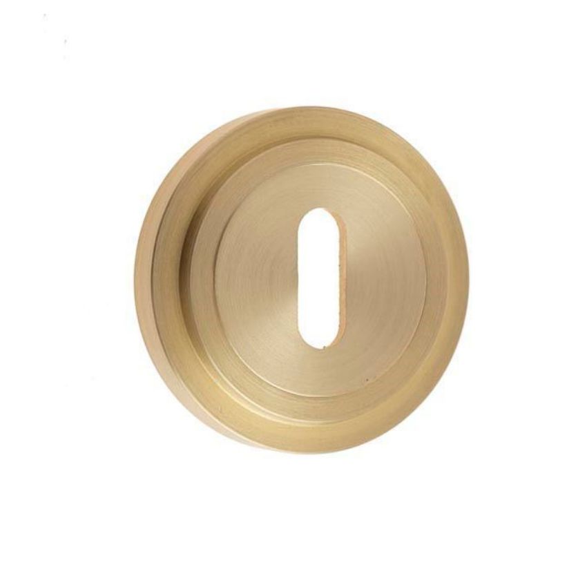 Burlington Standard Escutcheon with a Stepped Rose - Satin Brass - BUR60SB BUR73SB 