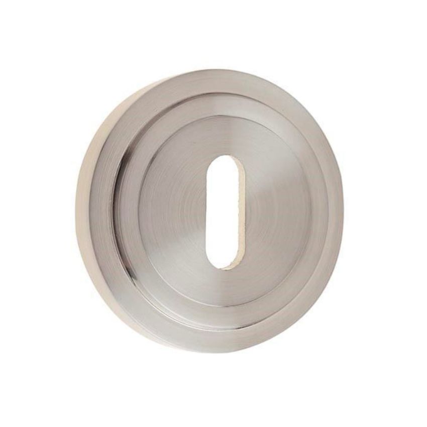 Burlington Standard Escutcheon with a Stepped Rose - Satin Nickel - BUR60SN BUR73SN