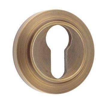 Burlington Euro Profile Escutcheon with a Chamfered Rose - Antique Brass- BUR61AB BUR72AB Burlington Euro Profile Escutcheon with a Chamfered Rose - Antique Brass- BUR61AB BUR72AB