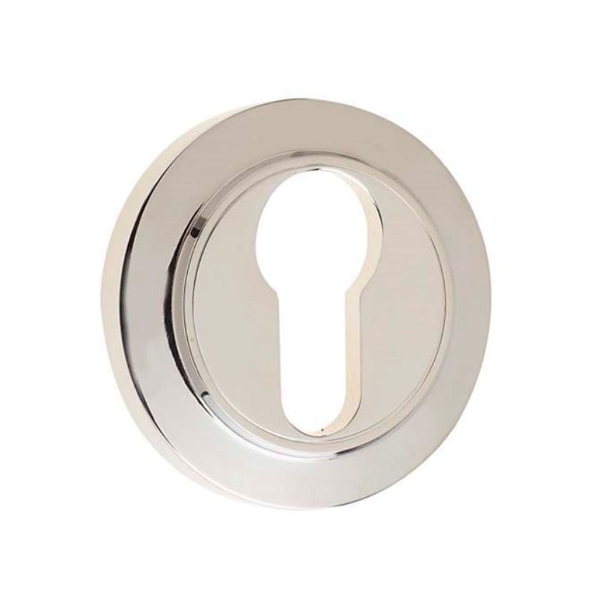 Burlington Euro Profile Escutcheon with a Chamfered Rose - Polished Nickel - BUR61PN BUR72PN