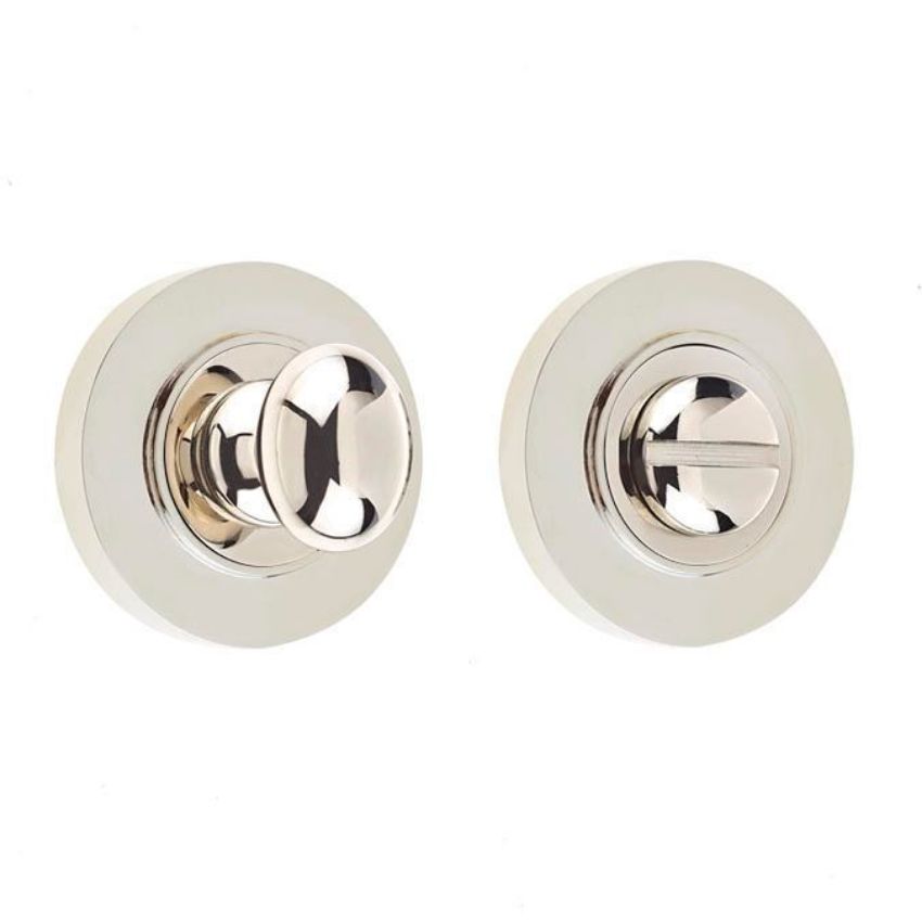 Burlington Turn and Release with Plain Rose- Polished Nickel- BUR80PN BUR50PN