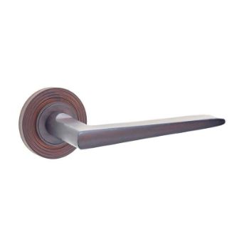 Mayfair Lever on a Rose - Dark Bronze - BUR10DB