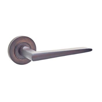 Mayfair Lever on a Rose - Dark Bronze - BUR10DB