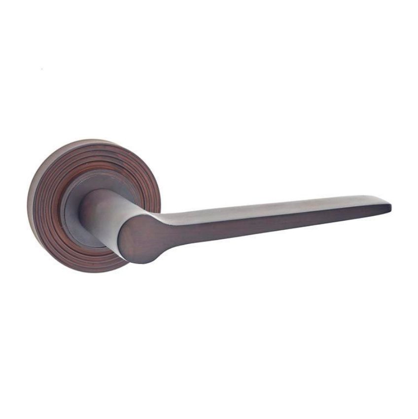 Knightsbridge Lever on a Rose - Dark Bronze - BUR20DB