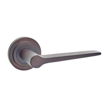 Knightsbridge Lever on a Rose - Dark Bronze - BUR20DB