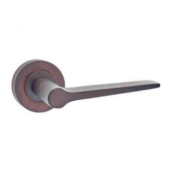 Knightsbridge Lever on a Rose - Dark Bronze - BUR20DB