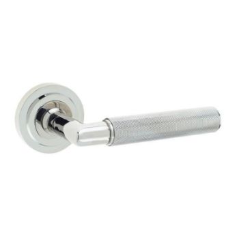 Piccadilly Lever on a Rose - Polished Nickel - BUR40PN