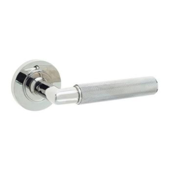 Piccadilly Lever on a Rose - Polished Nickel - BUR40PN