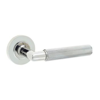 Piccadilly Lever on a Rose - Polished Nickel - BUR40PN