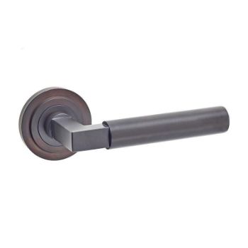 Westminster Lever on a Rose - Dark Bronze - BUR30DB 